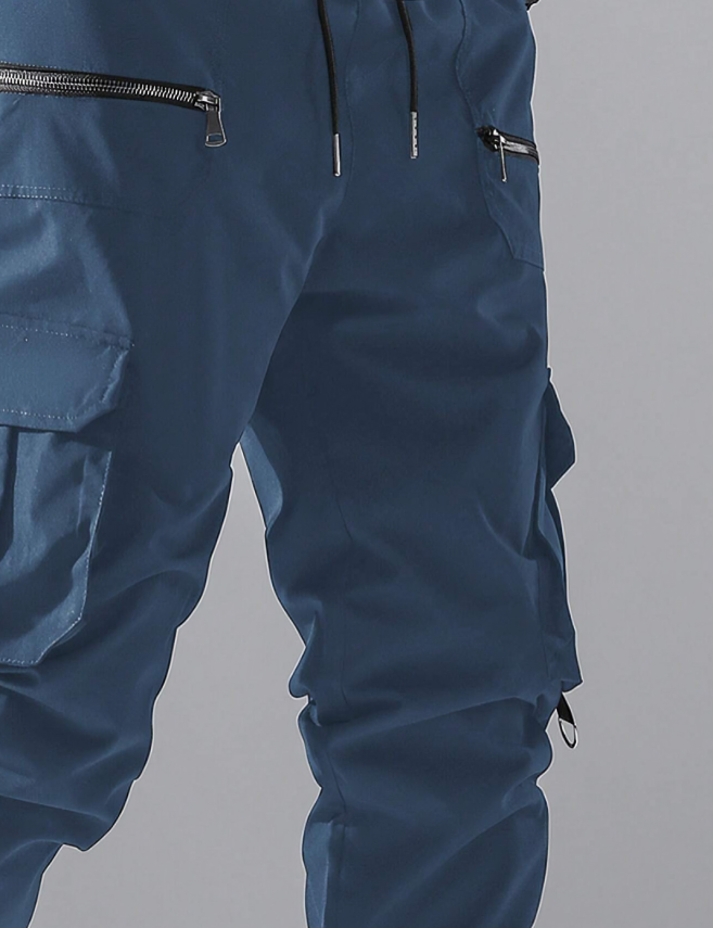 Versatile Men's Cargo Pants with Flap Pockets