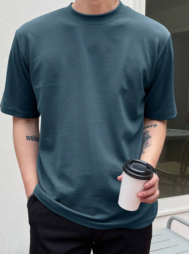 Solid Round Neck T-Shirt