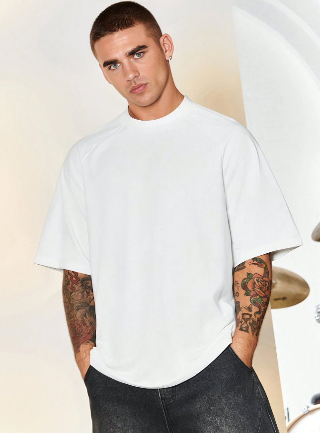 Manfinity Hypemode Men’s Solid Color Short Sleeve T-Shirt