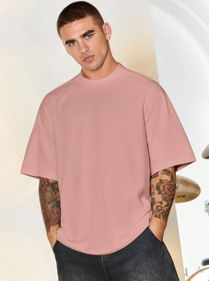 Manfinity Hypemode Men’s Solid Color Short Sleeve T-Shirt