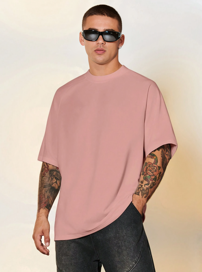 Manfinity Hypemode Men’s Solid Color Short Sleeve T-Shirt